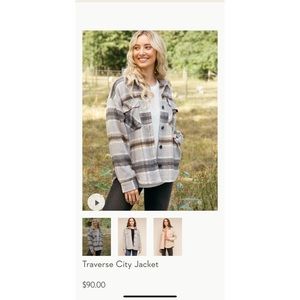 Thread & Supply plaid shacket